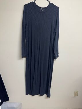 Old Navy Long Ribbed Maxi Dress in grey